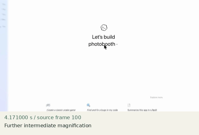 Further intermediate magnification at source 4.171000 seconds