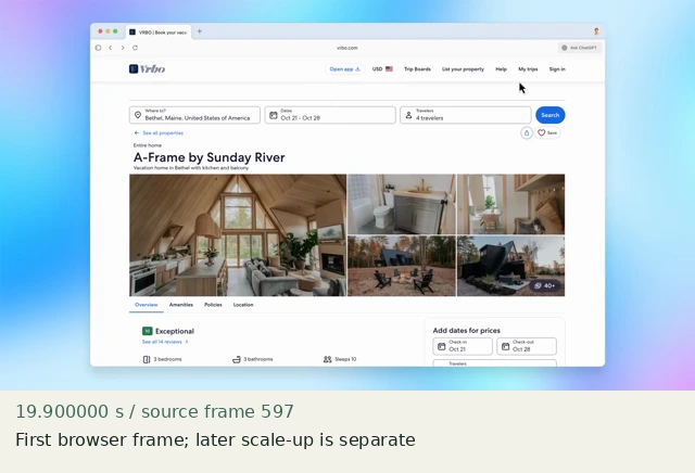 First browser frame; later scale-up is separate at source 19.900000 seconds