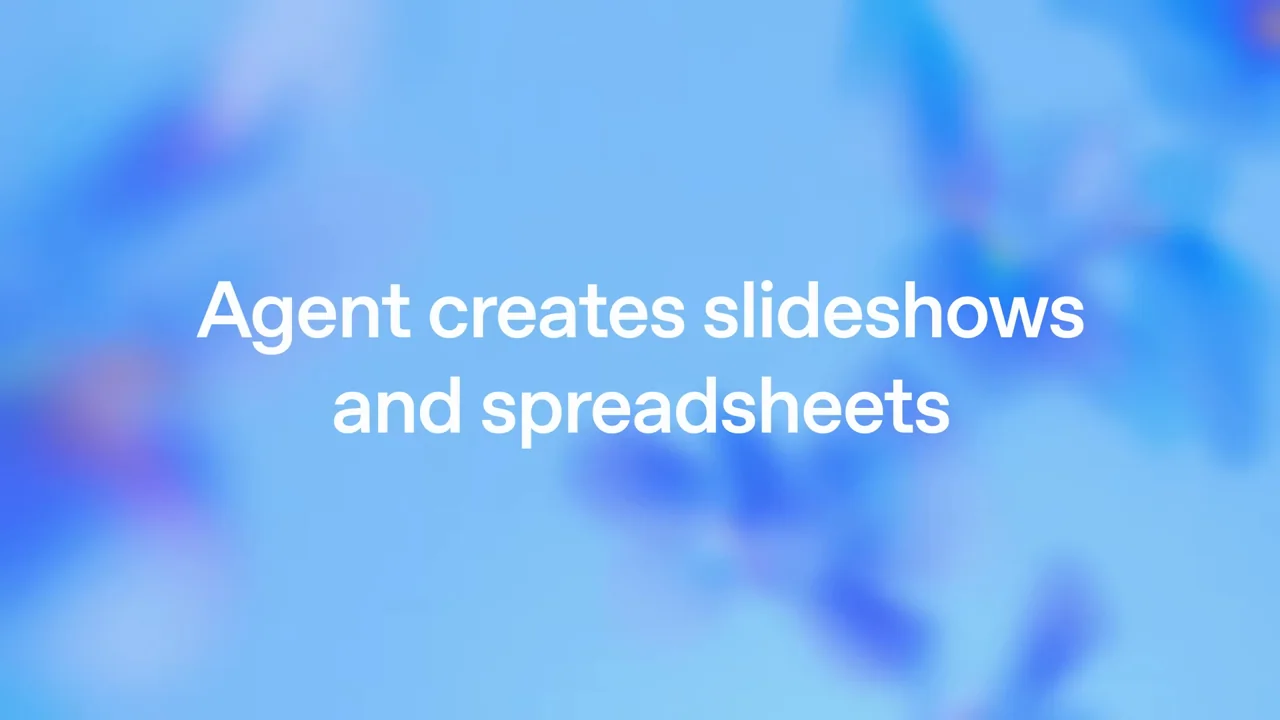 A statement introduces slides and spreadsheets.