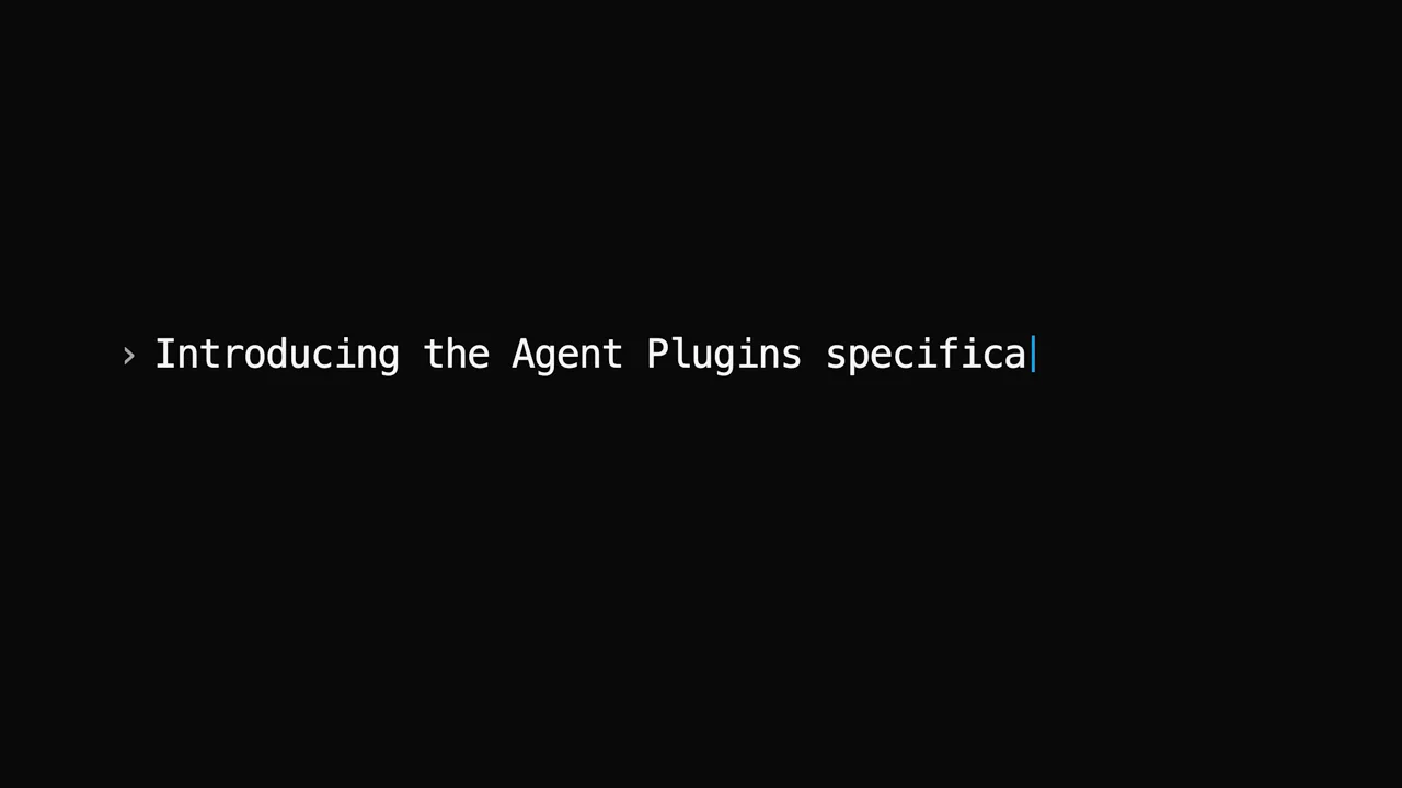 A short monospaced statement appears on black.