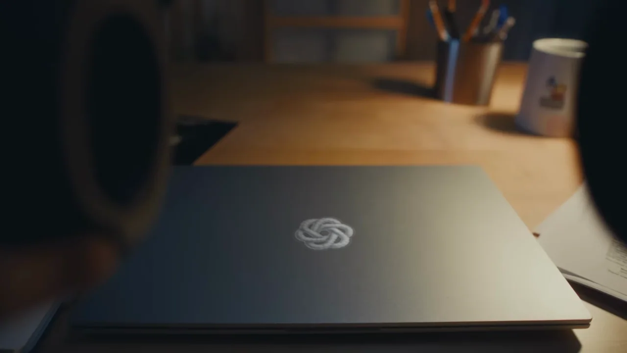 A notebook and closing laptop return the sequence to personal work.