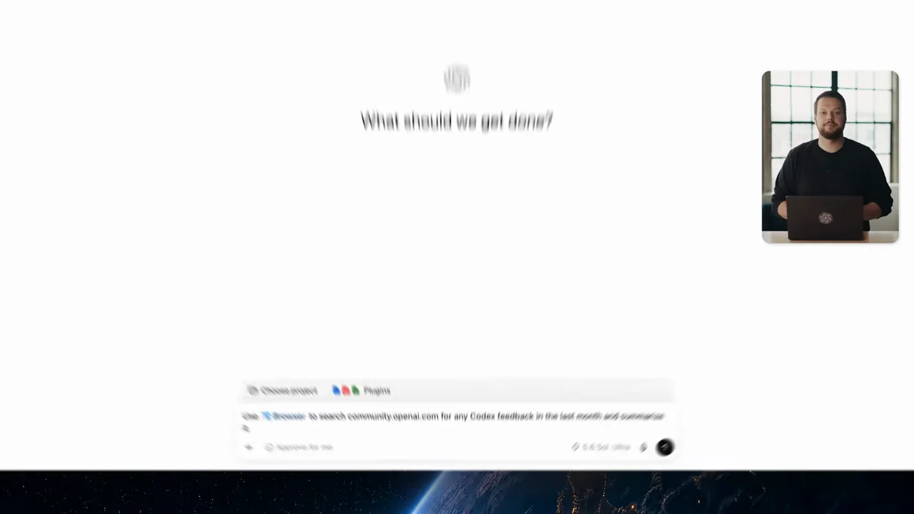 A prompt asks for feedback from a community website.