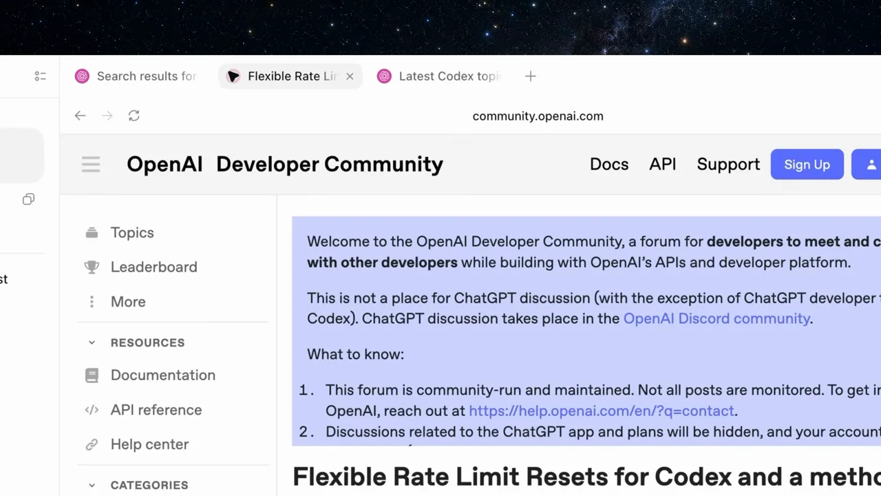 A community topic is opened and text is highlighted.