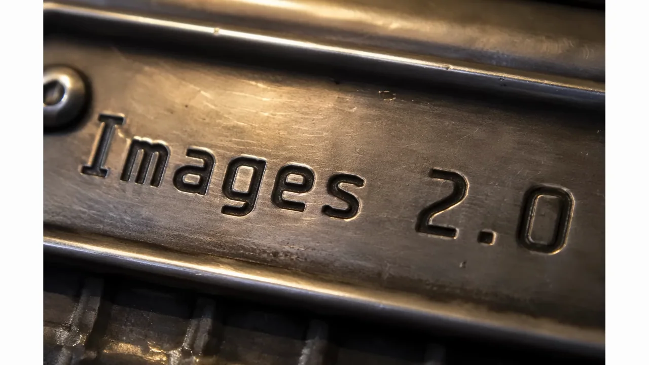 Words and identity appear on changing textured and physical-looking surfaces.