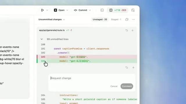 Inline comment field