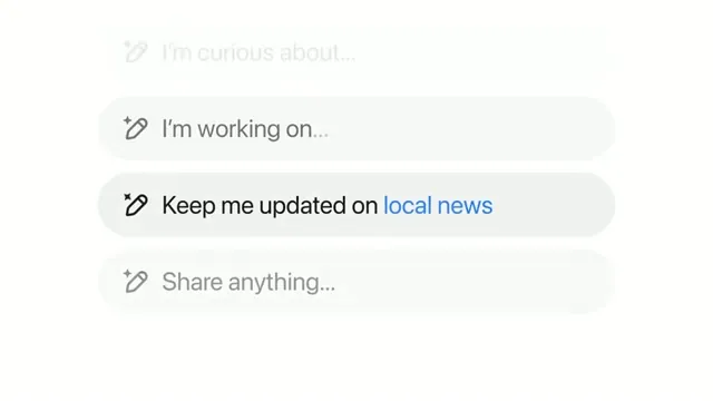 Next suggestion centered