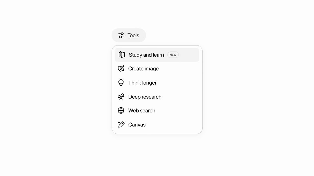 Study option highlighted