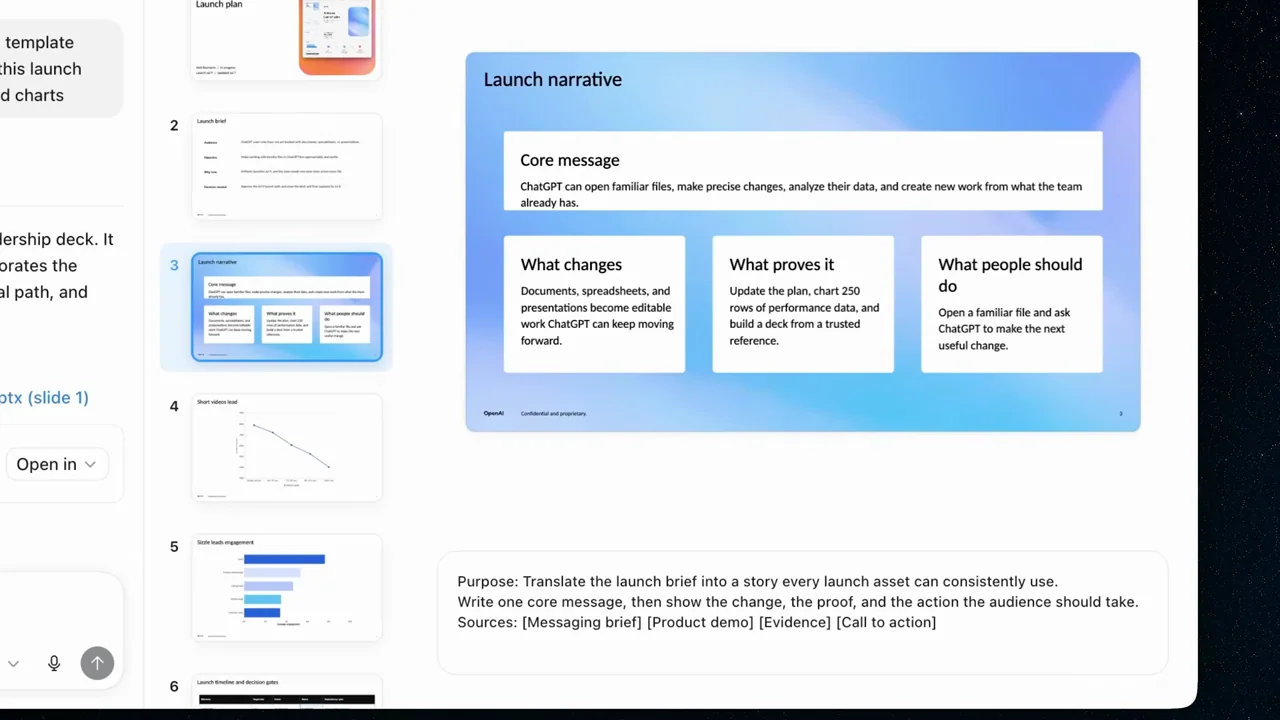 A new cover and message slide appear in the deck viewer.