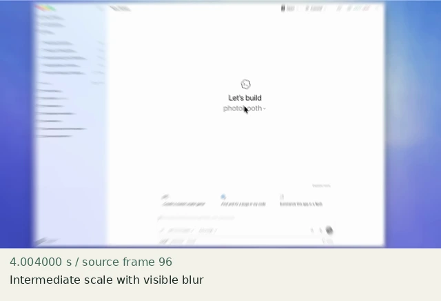 Intermediate scale with visible blur — source frame 96
