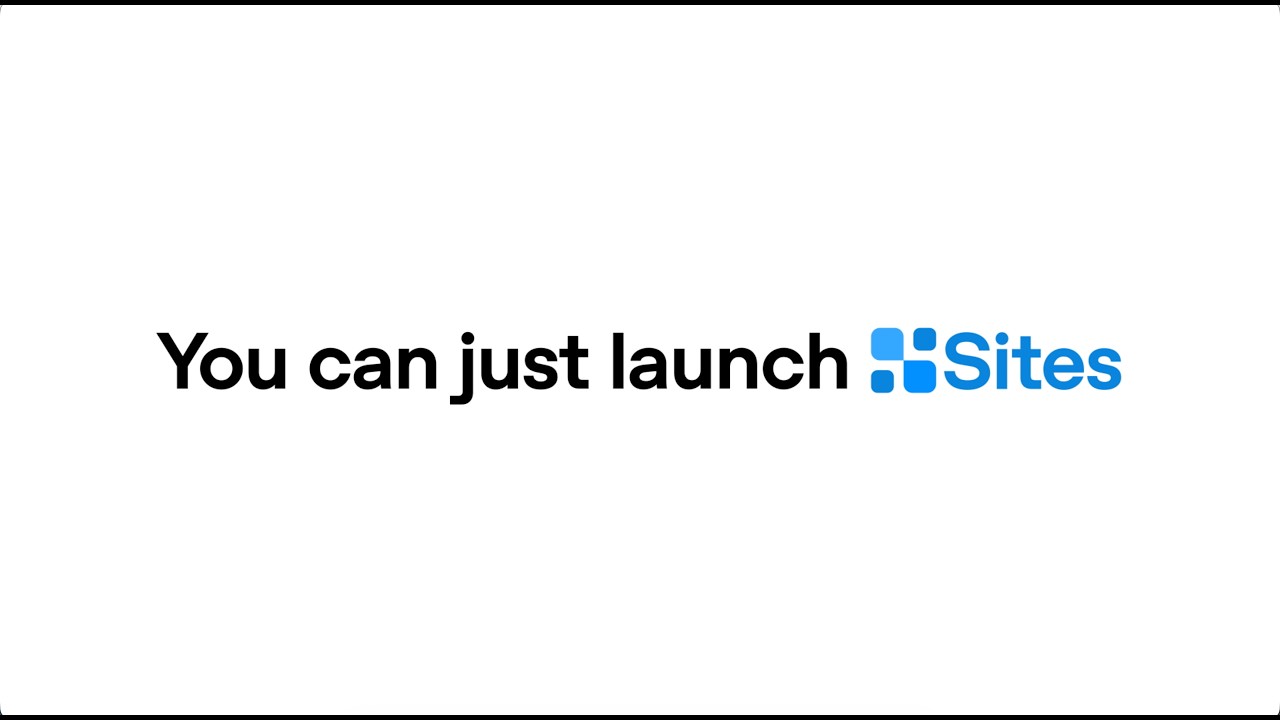 You can just launch Sites | ChatGPT Work — original channel thumbnail