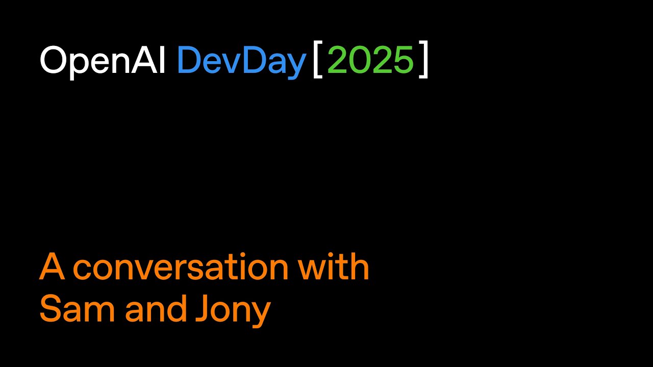 A Conversation with Sam and Jony — original channel thumbnail