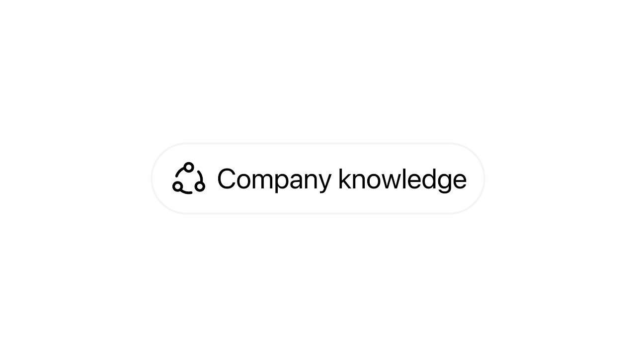 Work smarter with your company knowledge in ChatGPT — original channel thumbnail