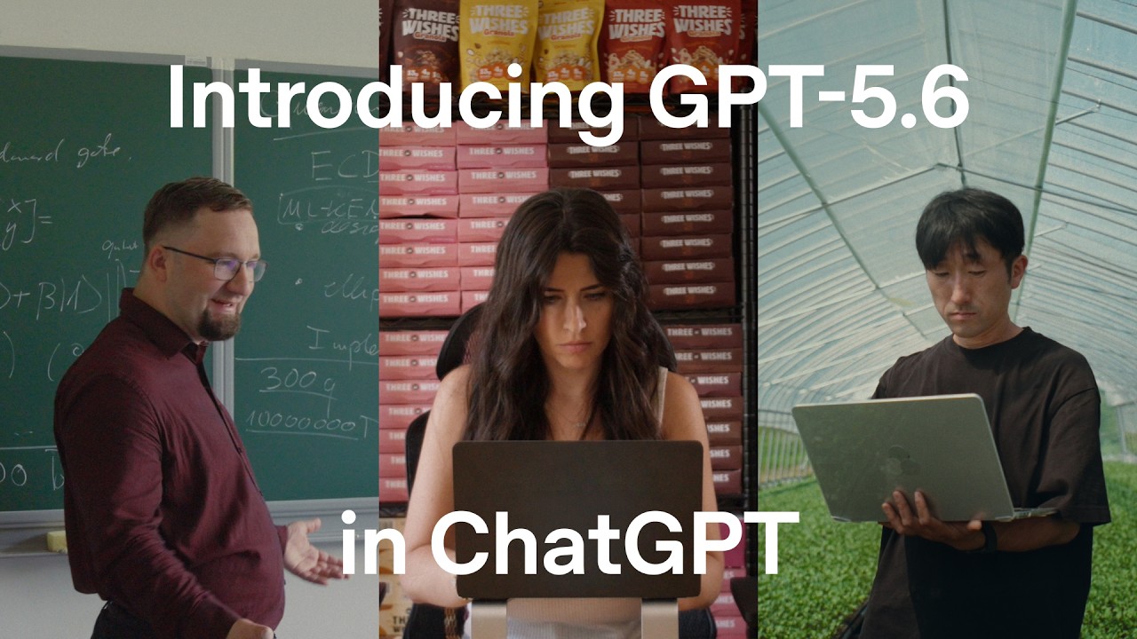 Sol, Terra, and Luna, our GPT‑5.6 family of models are here. — original channel thumbnail