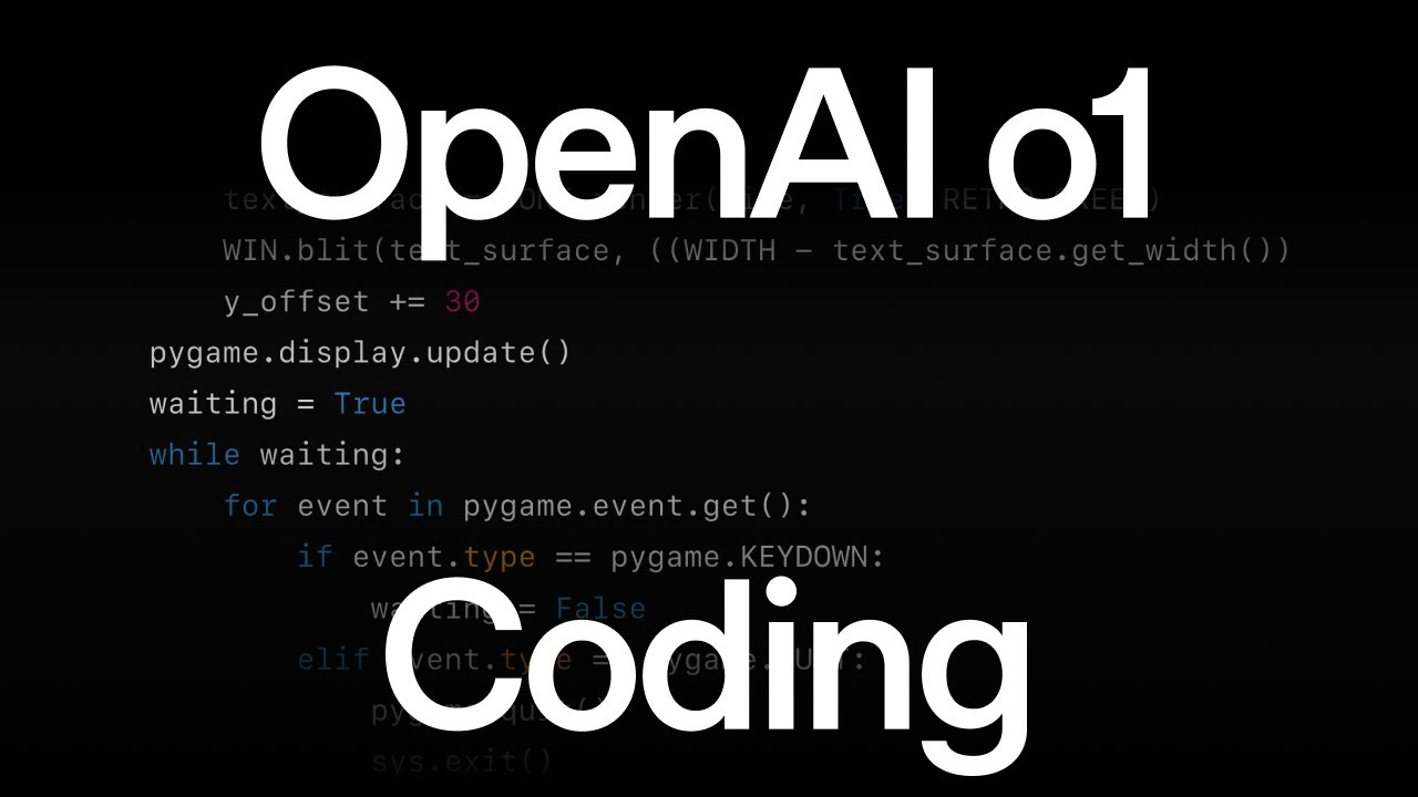 Video Game Coding with OpenAI o1 — original channel thumbnail