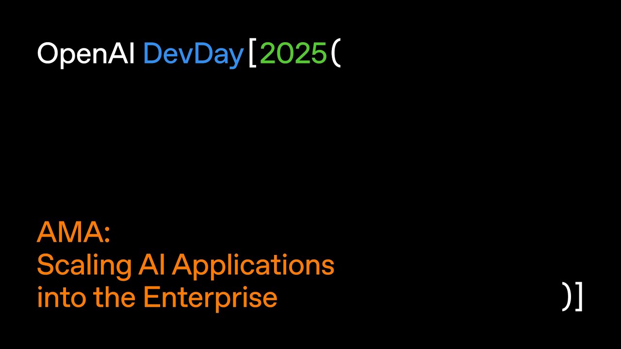 AMA: Scaling AI Applications into the Enterprise — original channel thumbnail