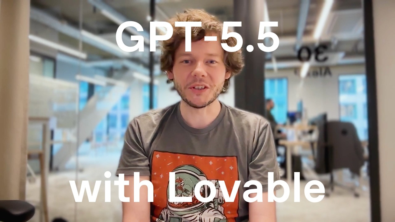 Lovable on How GPT-5.5 Unlocks Better Planning for Complex Builds — original channel thumbnail