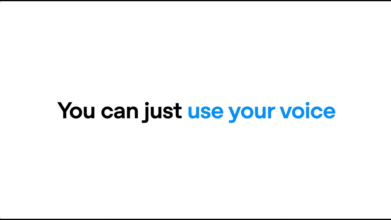 You can just use your voice | ChatGPT Work