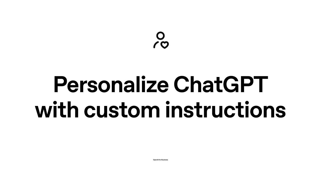 Personalize ChatGPT with custom instructions — original channel thumbnail
