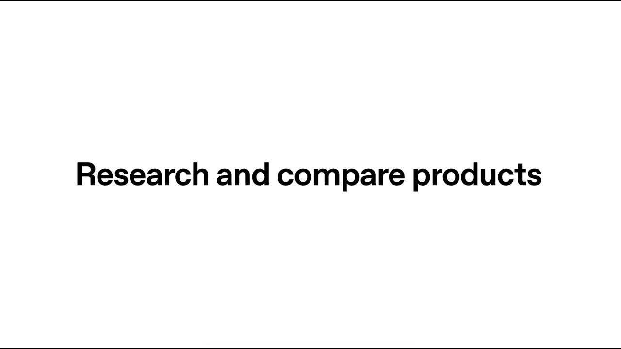 Research and compare products with ChatGPT — original channel thumbnail