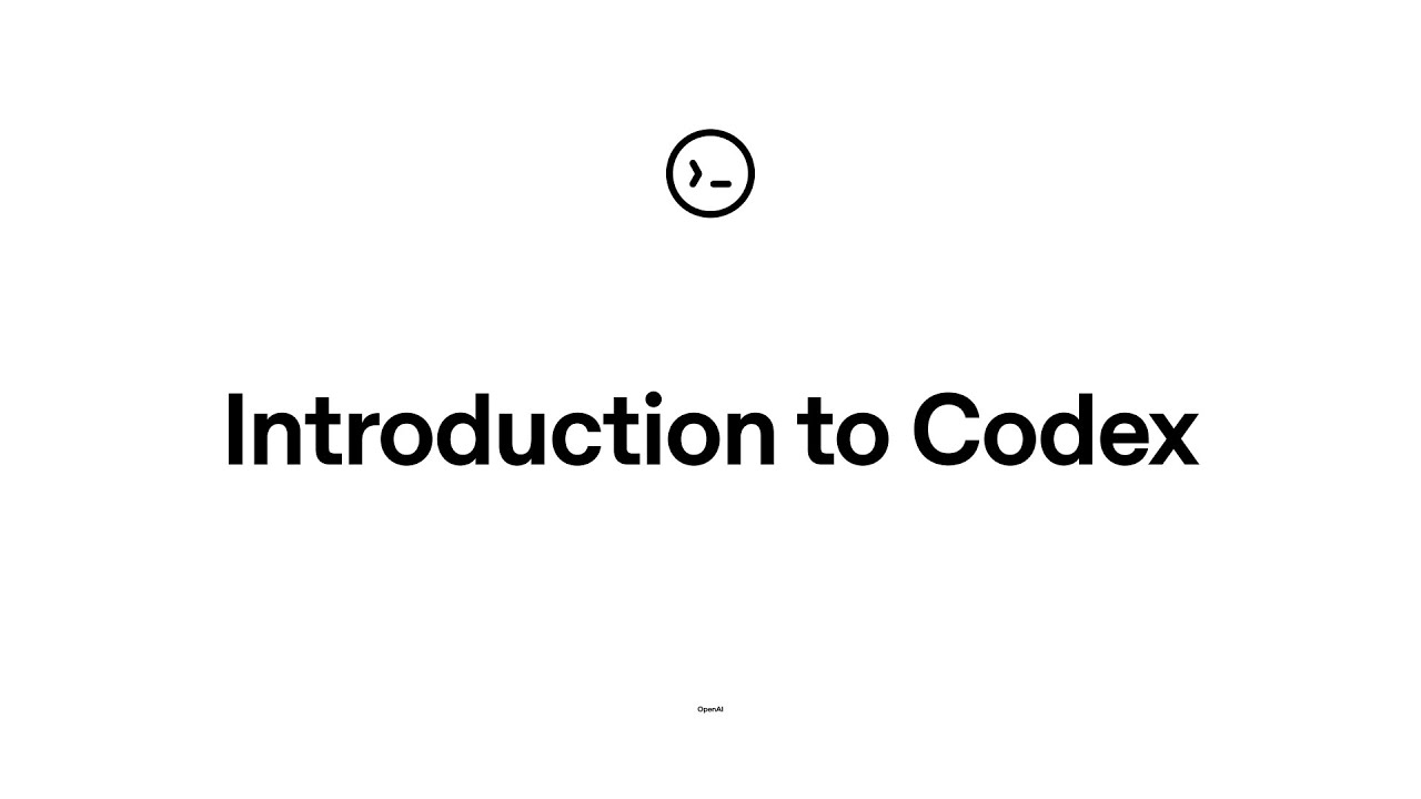 Getting started with Codex — original channel thumbnail