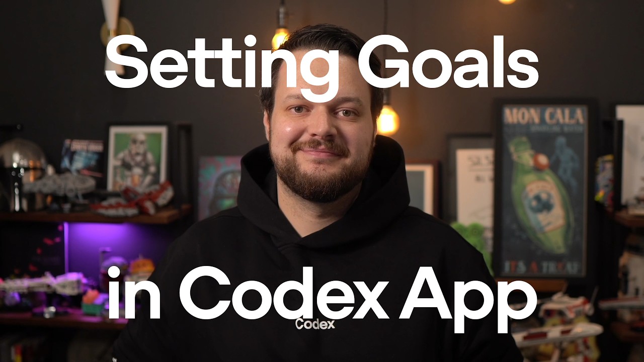 Run long tasks in Codex using goals — original channel thumbnail